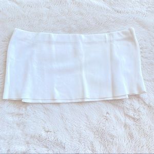 Zara women white crop knit top